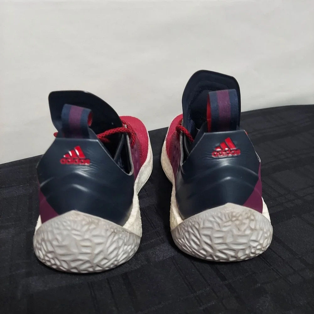 Adidas Harden Vol‎ 2 Maroon Navy Basketball Shoes AH2124 Mens 7.5